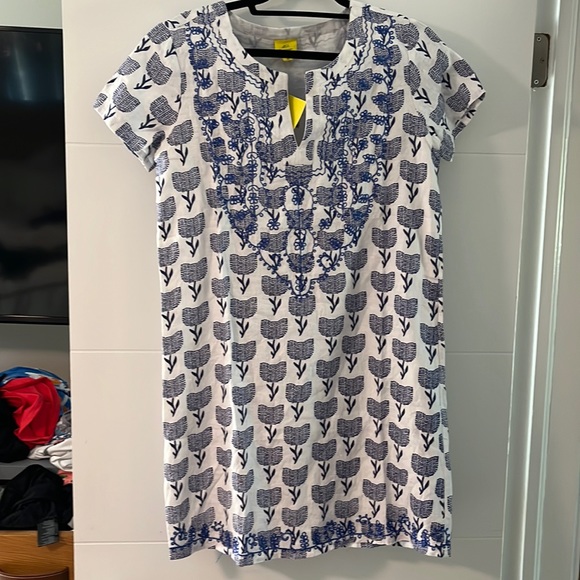 Roberta Roller Rabbit beaded and print dress. Cute for a beach cover up. - Picture 2 of 6